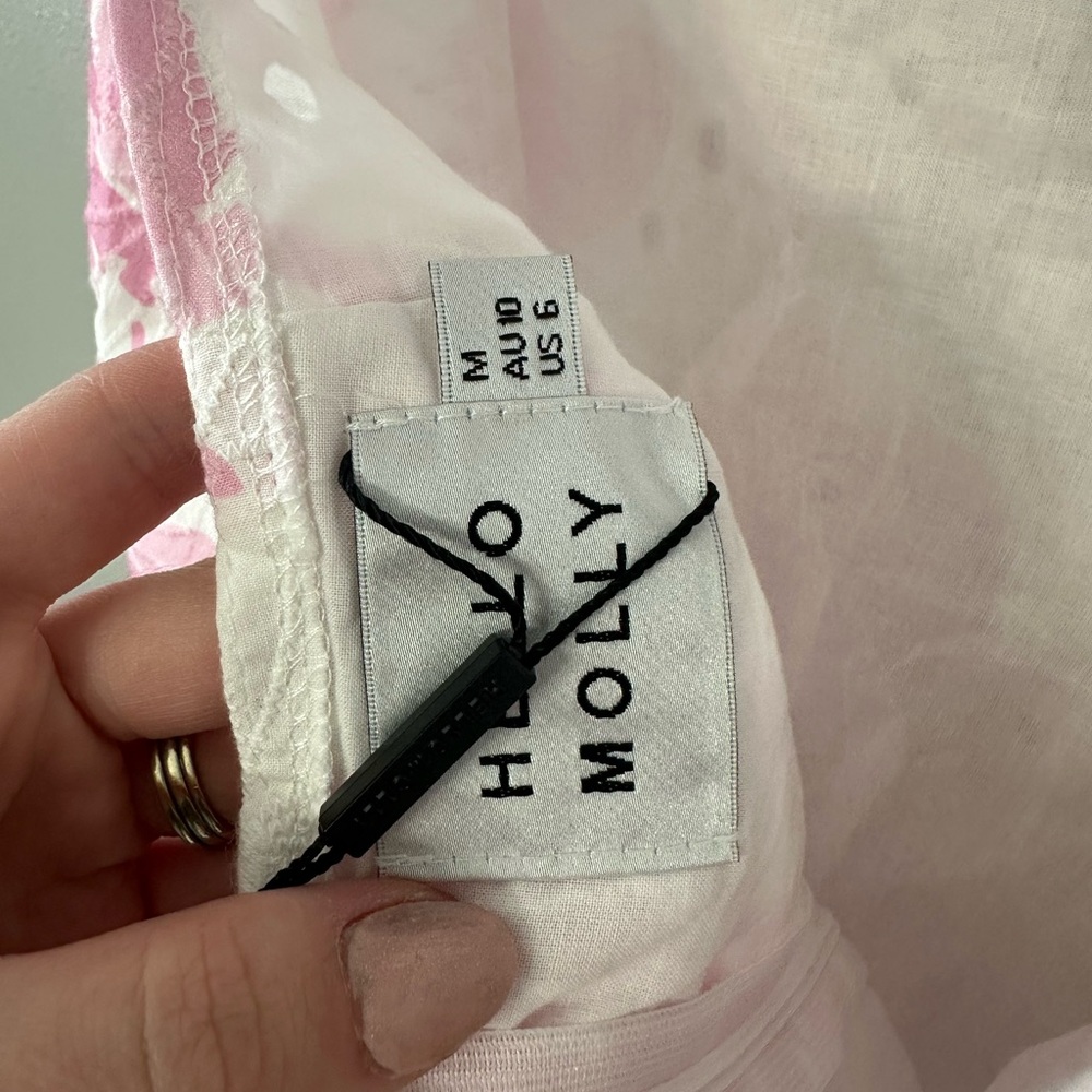 NWT Hello Molly MESSAGE IN A BOTTLE DRESS PINK - Picture 11 of 12